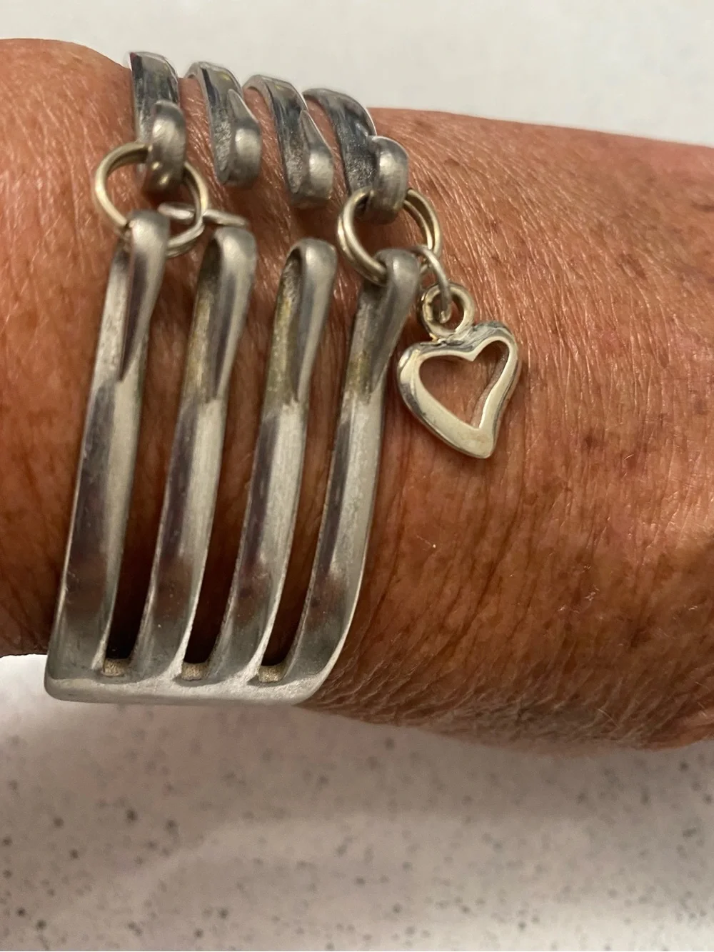 Vintage Silver Fork Bracelet
